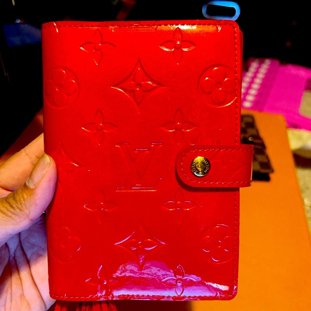 ❎SOLD❎Louis Vuitton PM Agenda Red Vernis